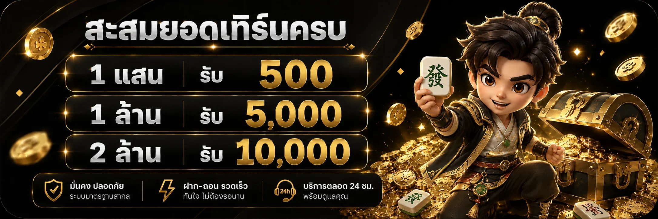 แบนเนอร์ CLICKDI98 โปรโมชั่นสมาชิกใหม่รับโบนัส 100 เปอร์เซ็นต์